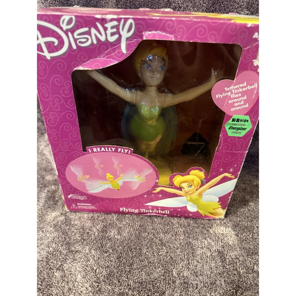NEW Disney Flying Tinkerbell Vintage 2002 Fusion‎